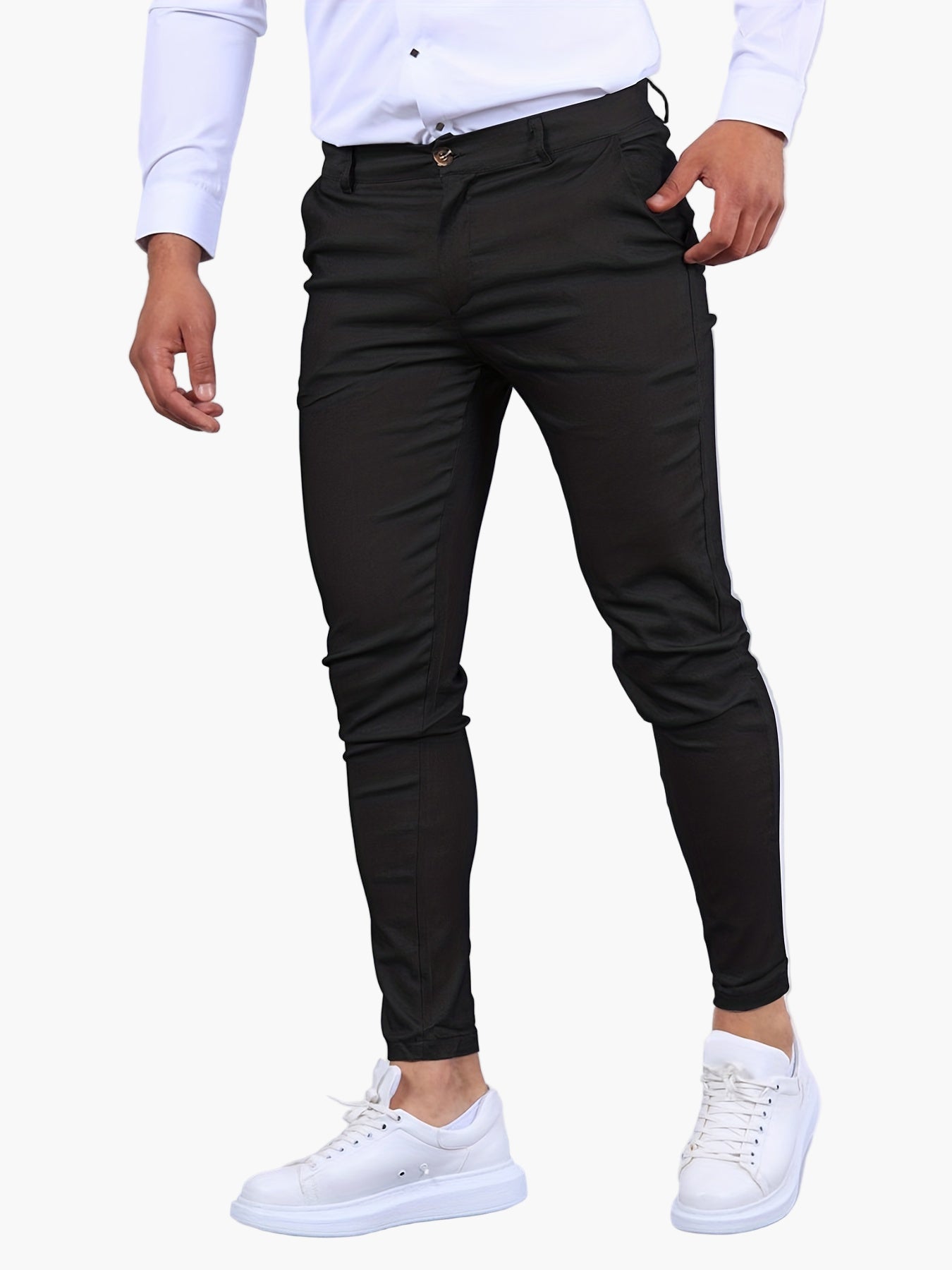 Herren Skinny-Fit Chinohose – Modisches Basic für Alltag und Büro