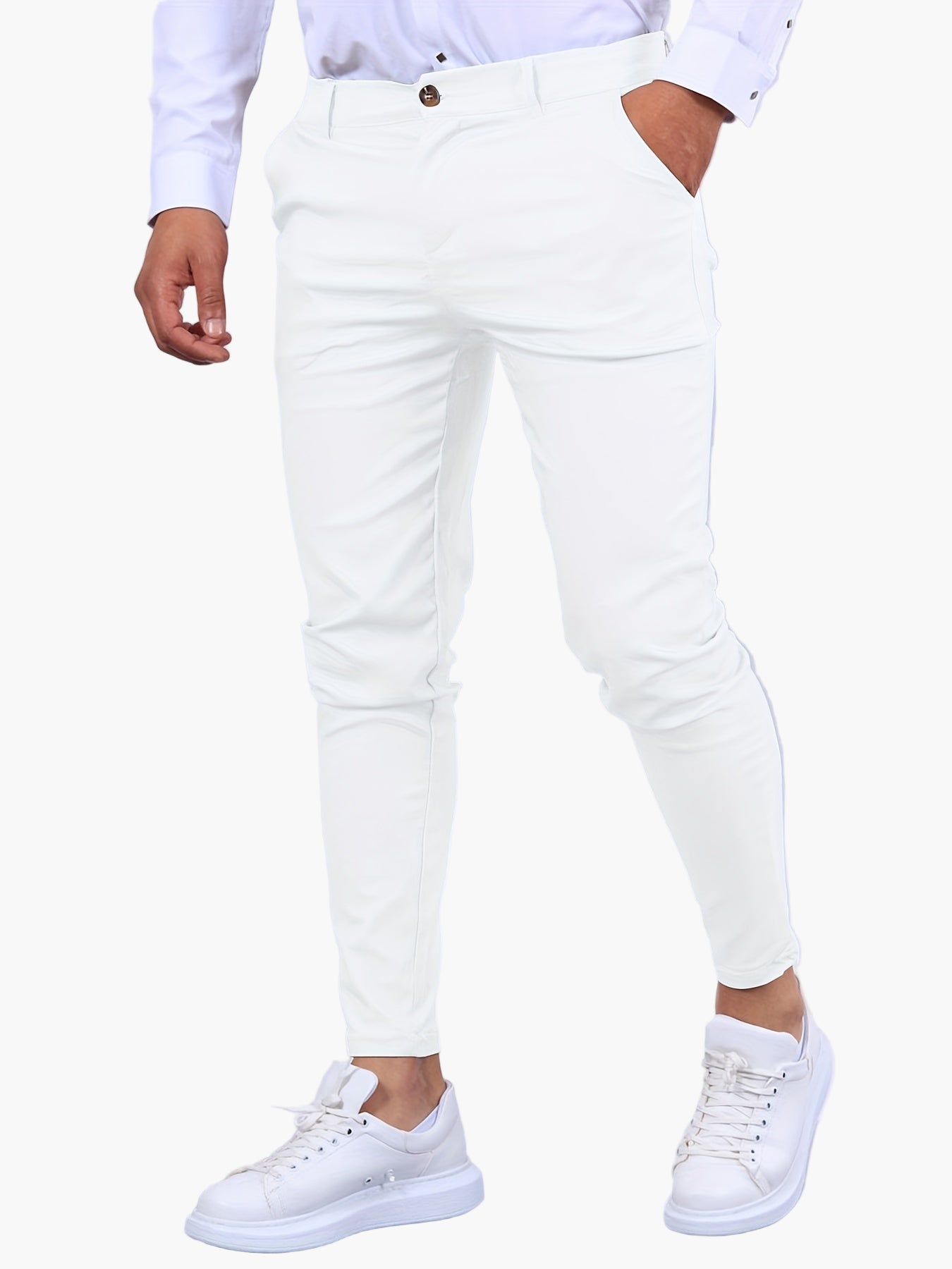 Herren Skinny-Fit Chinohose – Modisches Basic für Alltag und Büro
