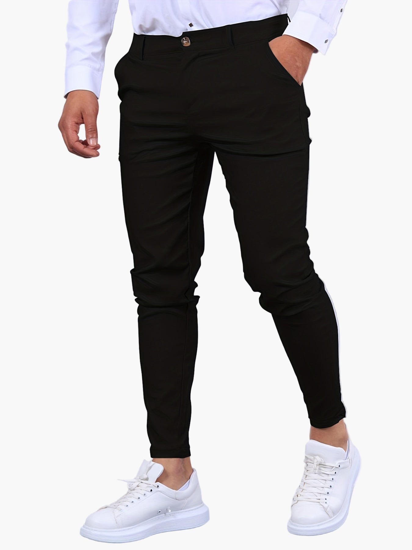 Herren Skinny-Fit Chinohose – Modisches Basic für Alltag und Büro