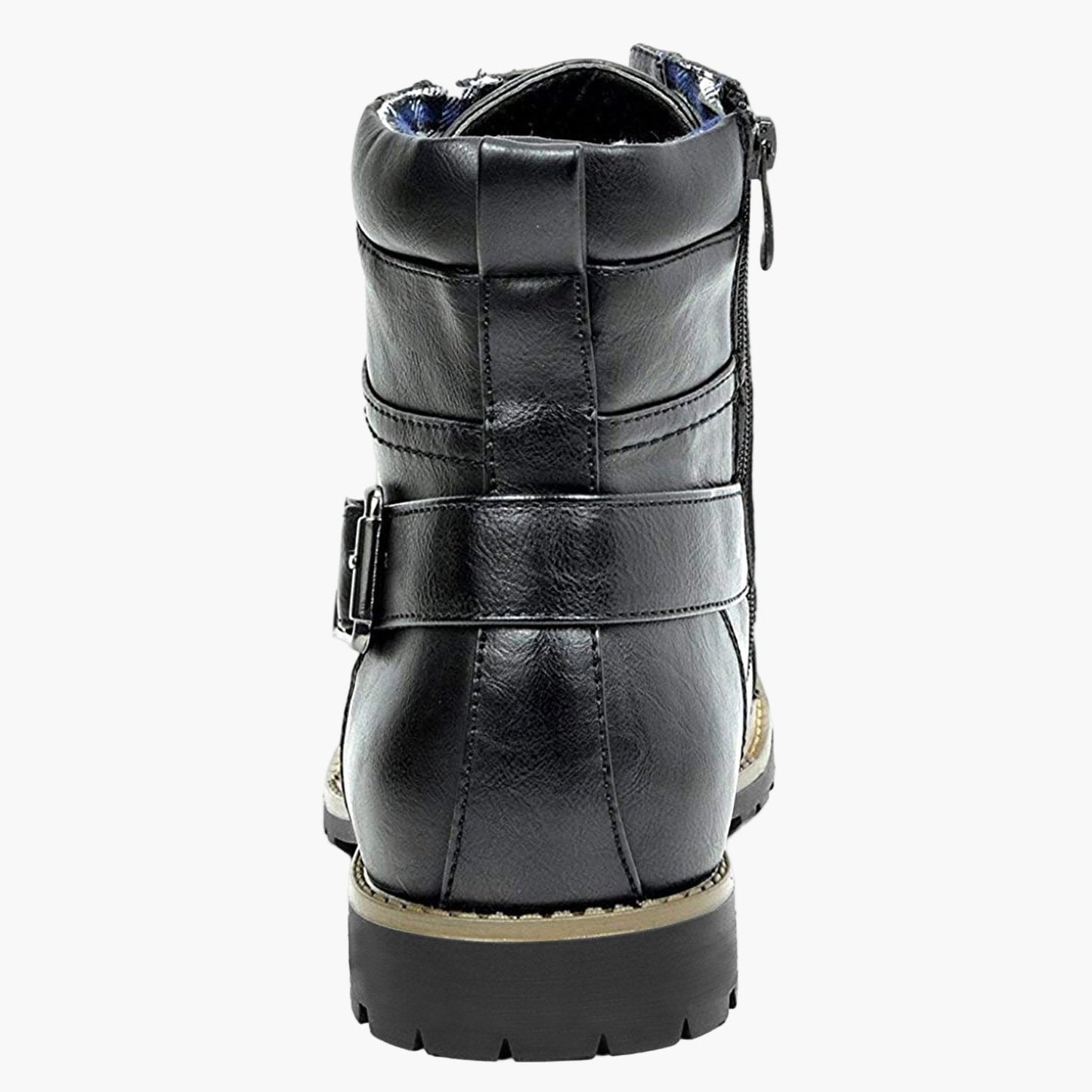 Herren Stiefelette Urban Style mit Reißverschluss und Schnalle – Modischer City-Boot für Alltag und Freizeit