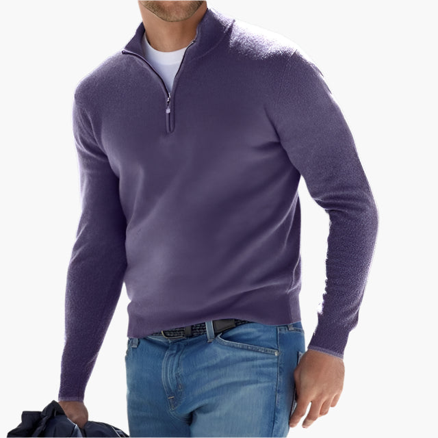 Herren Strickpullover mit Reißverschluss – Moderner Freizeit-Look und Komfort