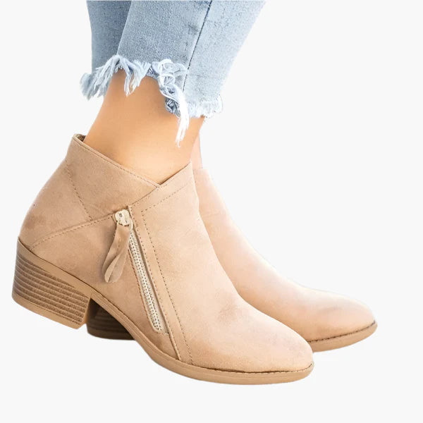 Damen Orthopädische Vintage Ankle Boots für Alltag und Freizeit
