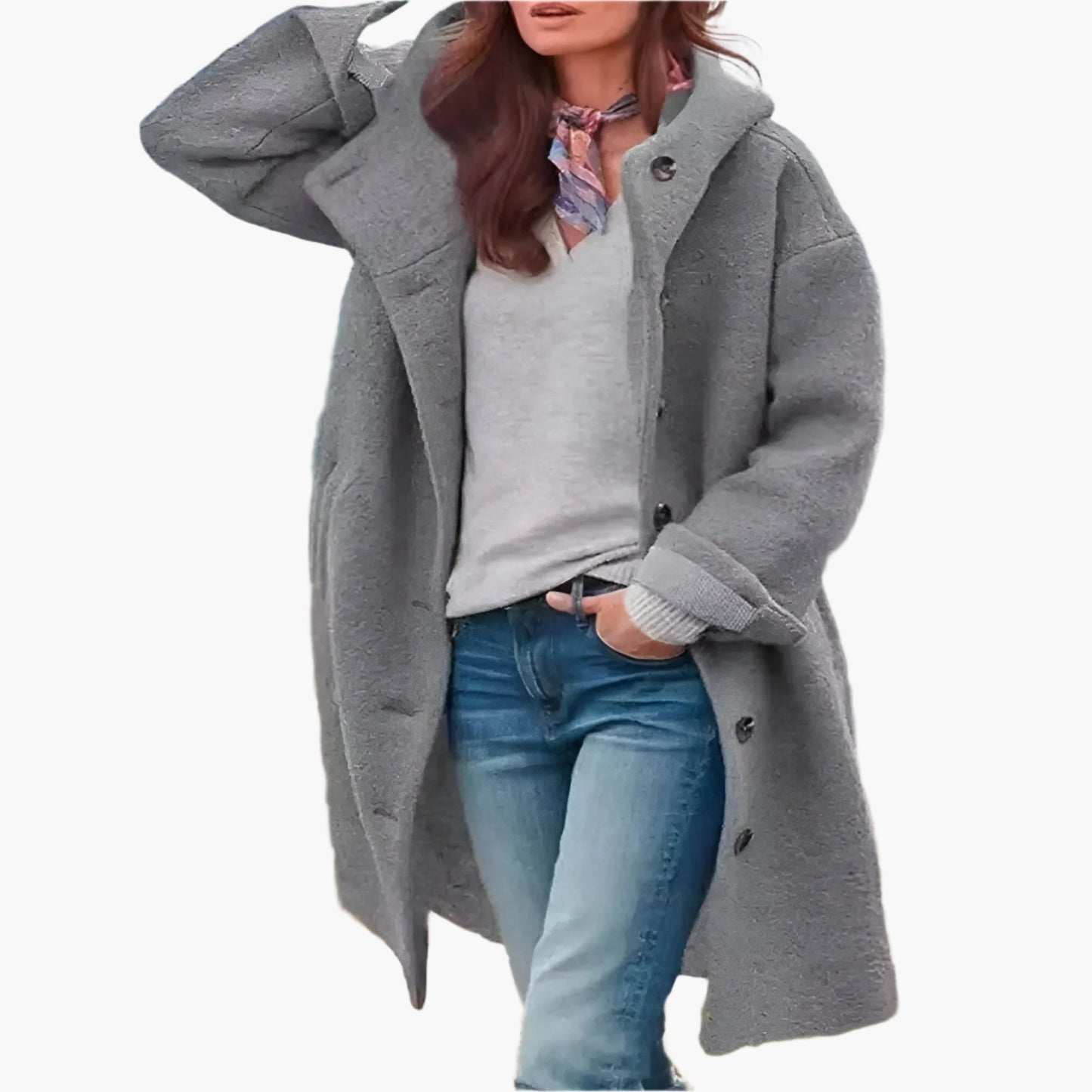Damen Wintermantel Lässig Lang Elegare – Warmer Übergangsmantel für Alltag & Freizeit