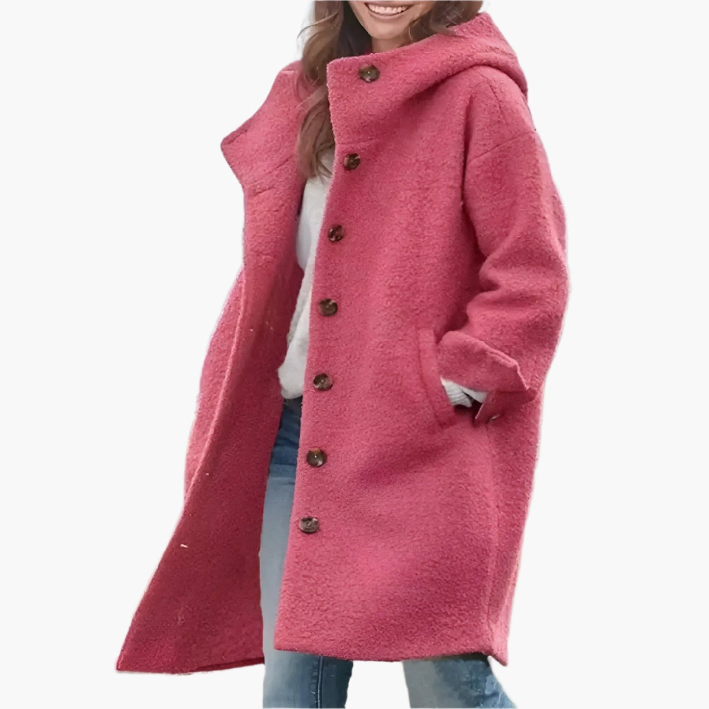 Damen Wintermantel Lässig Lang Elegare – Warmer Übergangsmantel für Alltag & Freizeit