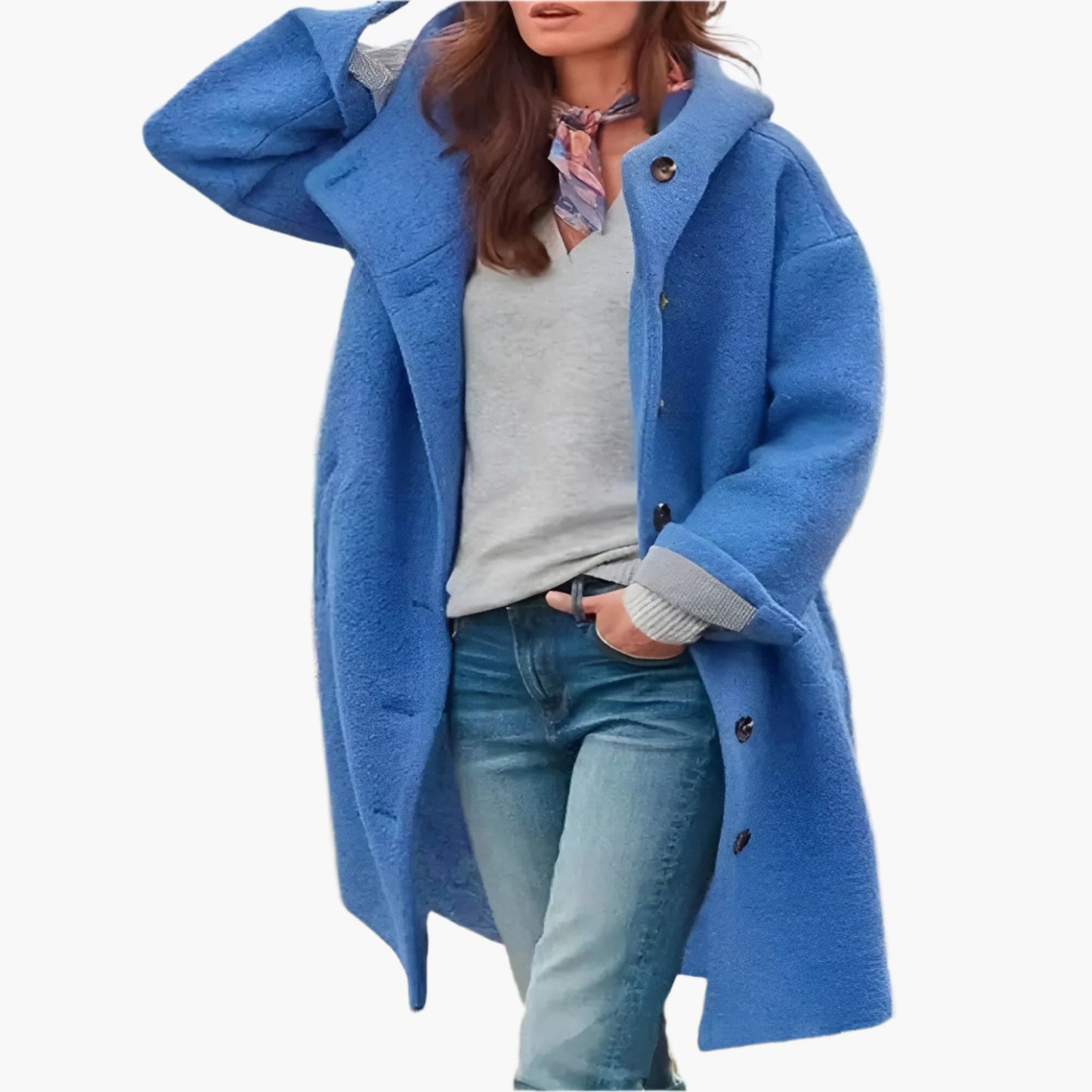 Damen Wintermantel Lässig Lang Elegare – Warmer Übergangsmantel für Alltag & Freizeit