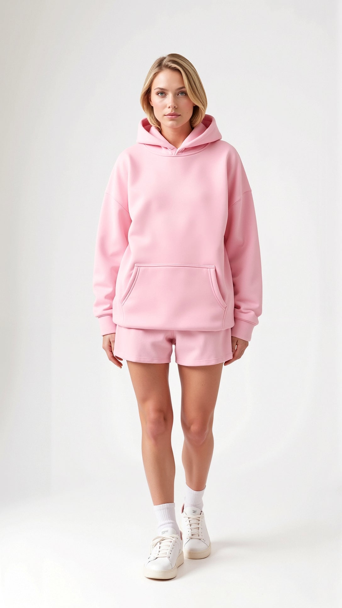 Damen Oversize Kapuzenpullover mit tropischer Stickerei – Lässiger Streetstyle Hoodie für Alltag und Freizeit