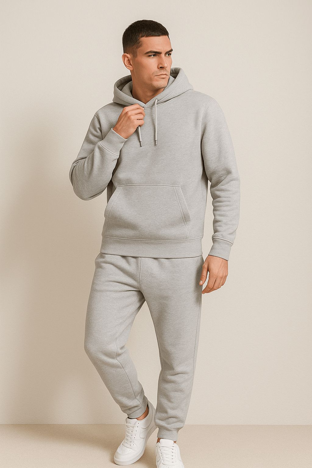 Herren Freizeit Trainingsanzug Set – Hoodie & Jogginghose, Sportlich & Lässig für Alltag und Fitness
