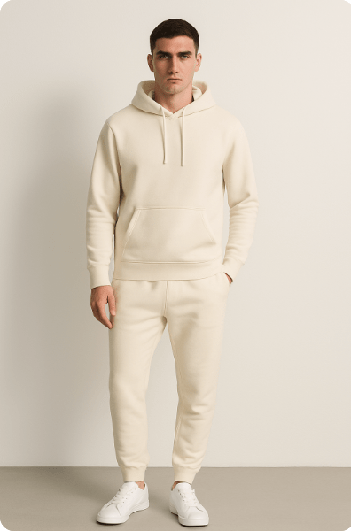 Herren Freizeit Trainingsanzug Set – Hoodie & Jogginghose, Sportlich & Lässig für Alltag und Fitness