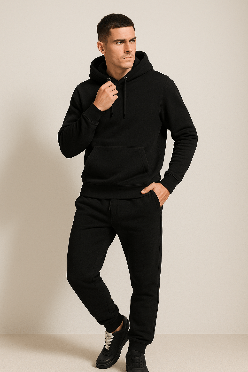 Herren Freizeit Trainingsanzug Set – Hoodie & Jogginghose, Sportlich & Lässig für Alltag und Fitness