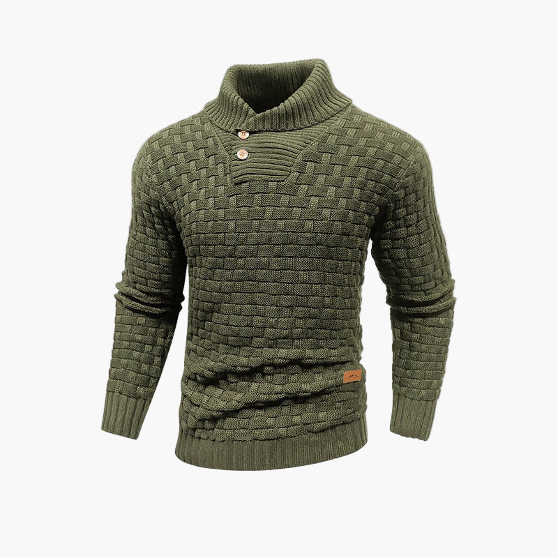 Herren Strickpullover mit Stehkragen – Stilvoller Freizeitpullover für Herbst und Winter