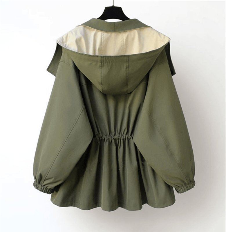 Damen Oversize Übergangsjacke im modernen Lagenlook – Stilvoller Mantel für Alltag und Freizeit