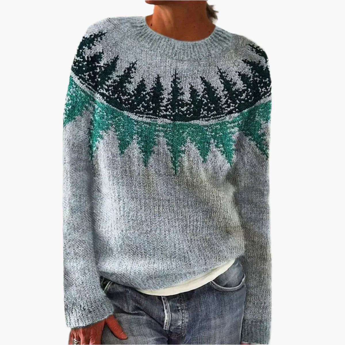 Damen Retro Pullover im Norweger-Stil – Bequemer Strickpullover für Herbst & Winter