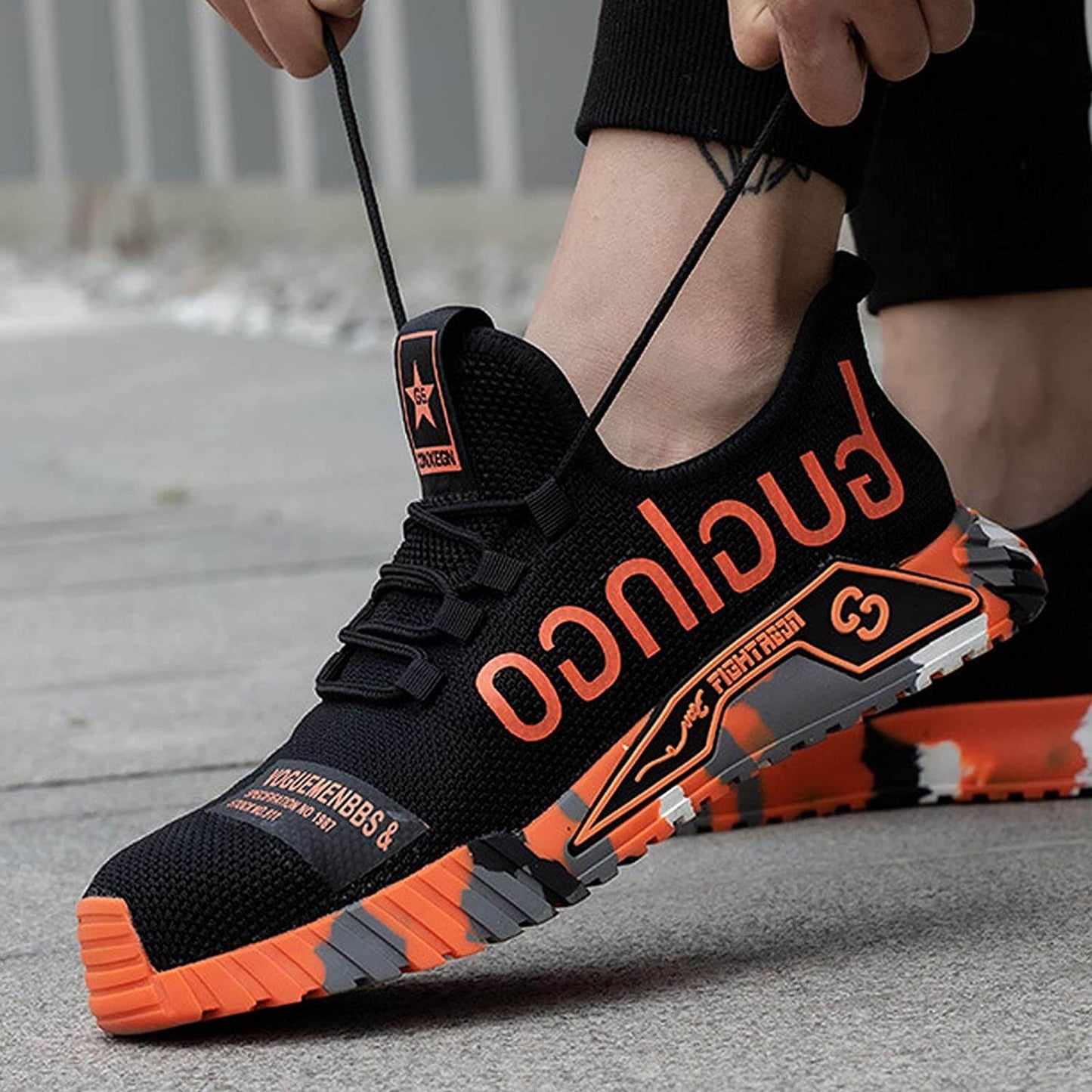 Herren Sicherheits-Arbeitsschuhe Sportlicher Sneaker für Beruf & Outdoor