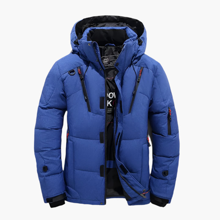 Herren Winter Steppjacke Outdoor Warm Gefüttert mit Kapuze – Modischer Stil für Alltag und Freizeit