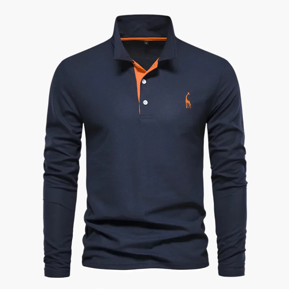 Herren Langarm Poloshirt Klassisch – Eleganter Freizeit- und Business-Look