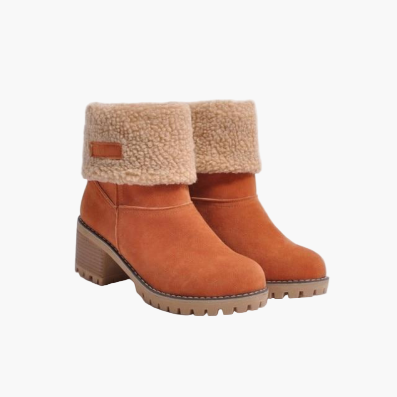 Damen Winterstiefeletten mit Warmfutter und klappbarem Schaft – Bequeme und stilvolle Alltagsboots