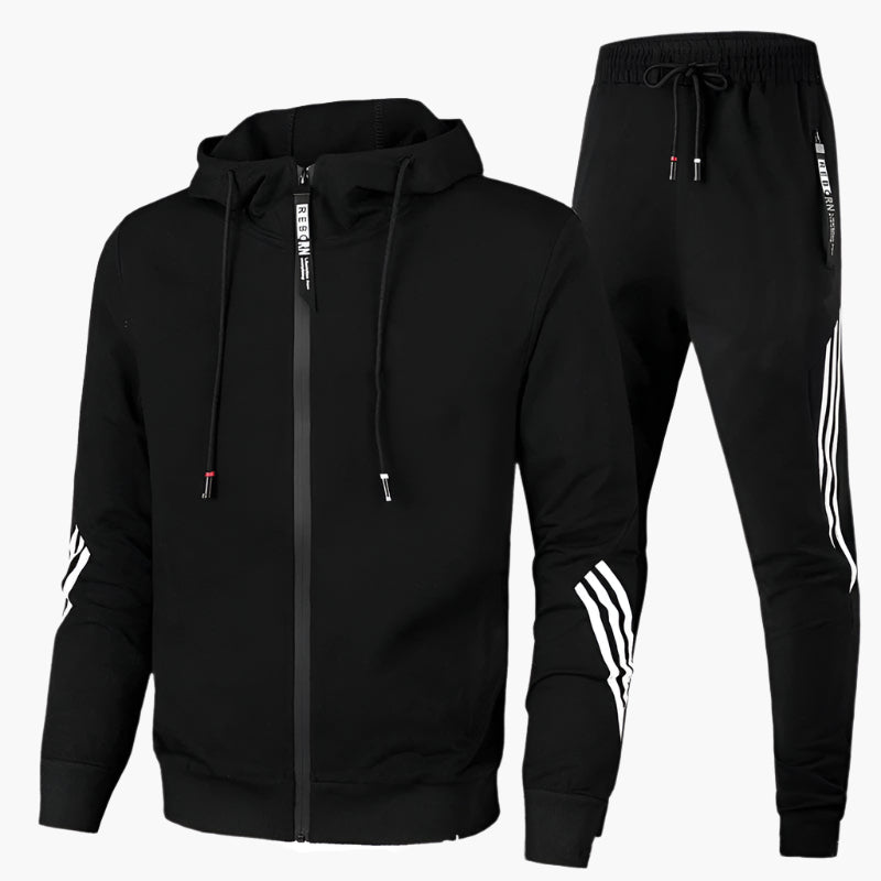 Herren Trainingsanzug Sportlich Modern Freizeit Jogginganzug Set