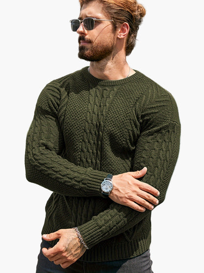 Herren Strickpullover Grobstrick Modern Casual Winterpullover