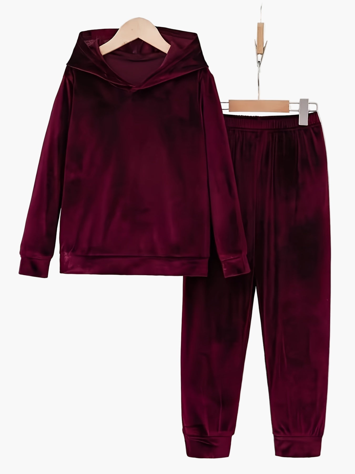 Damen Freizeit Hausanzug Set mit Kapuzenpullover und Jogginghose – Bequemer Lounge- und Trainingsanzug