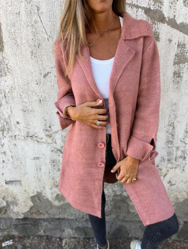 Angela – Modischer Damen-Cardigan mit Einstecktaschen