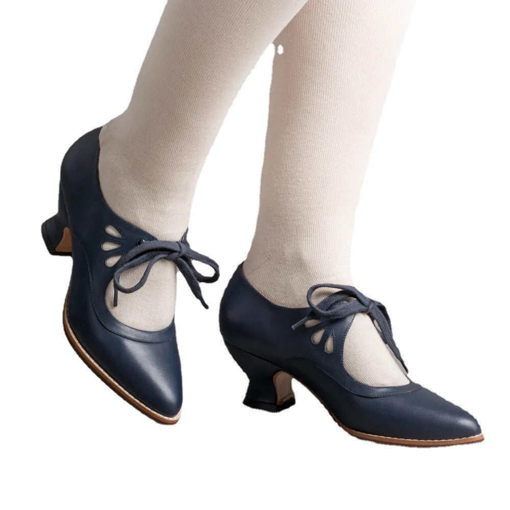 Stephanie – Elegante Schnürstiefeletten mit hohem Absatz