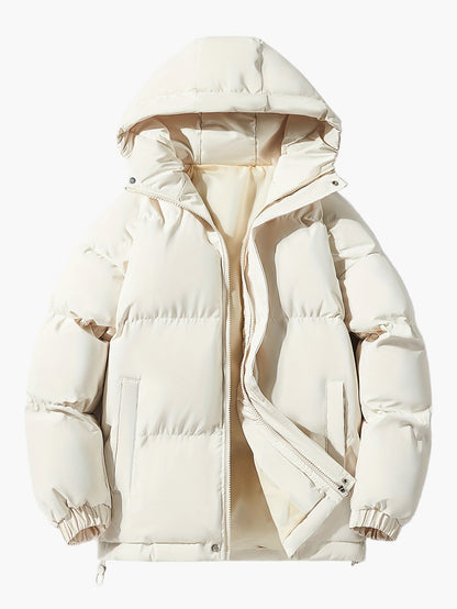 Herren Winter Steppjacke mit Kapuze – Bequemer Casual Puffer für Herbst & Winter Outdoor