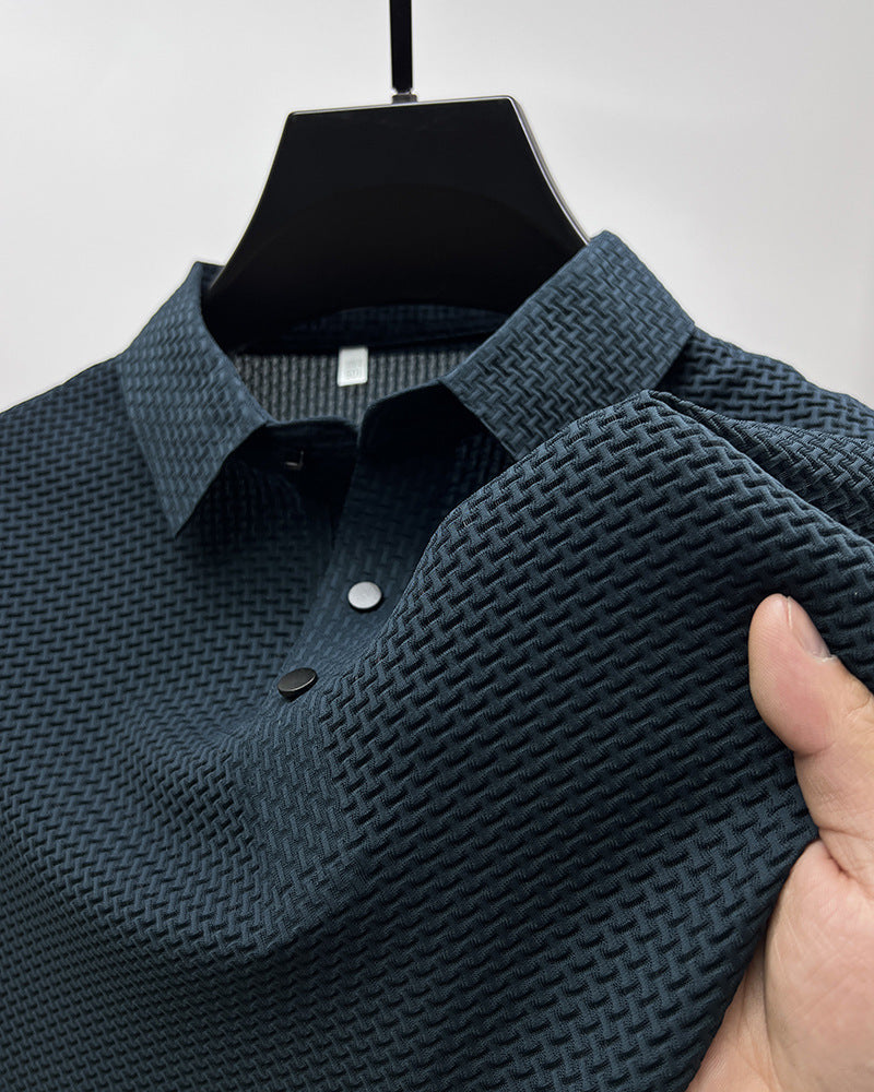 Philip – Kurzarm-T-Shirt aus Mesh-Ice-Seide