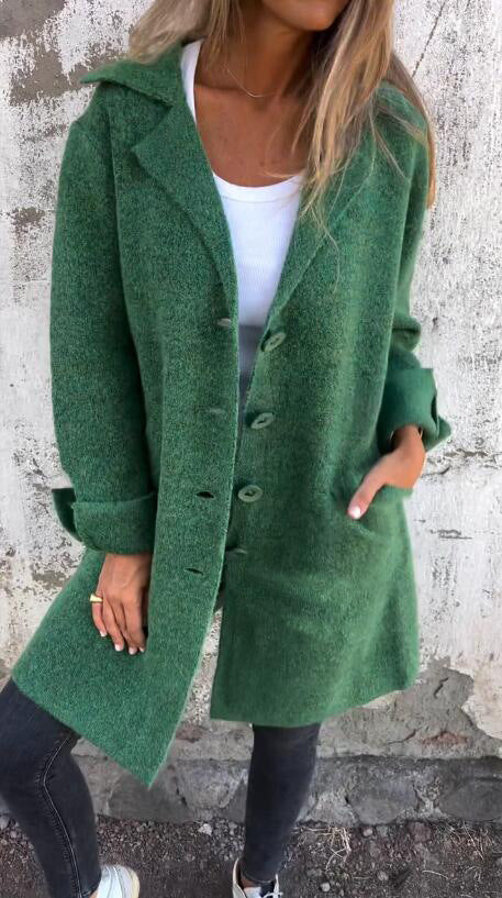 Angela – Modischer Damen-Cardigan mit Einstecktaschen