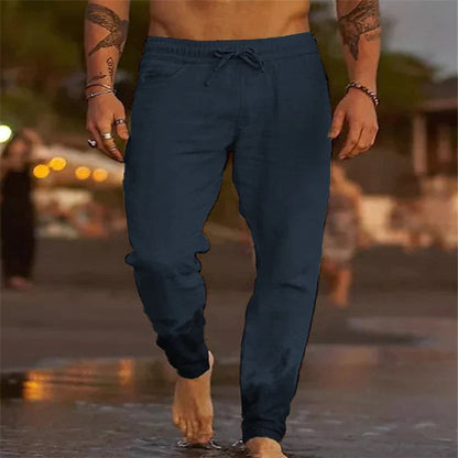 Ross – Lässige Herren Sommerhose aus Baumwolle und Leinen