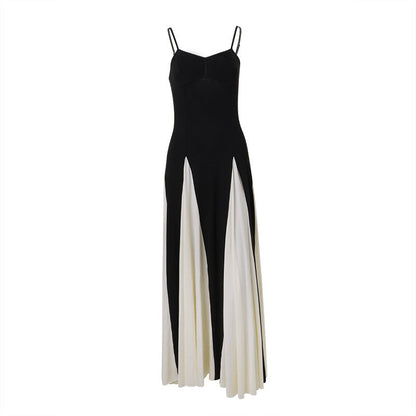 Victoria – Kleid mit Farbkontrast und Trägern