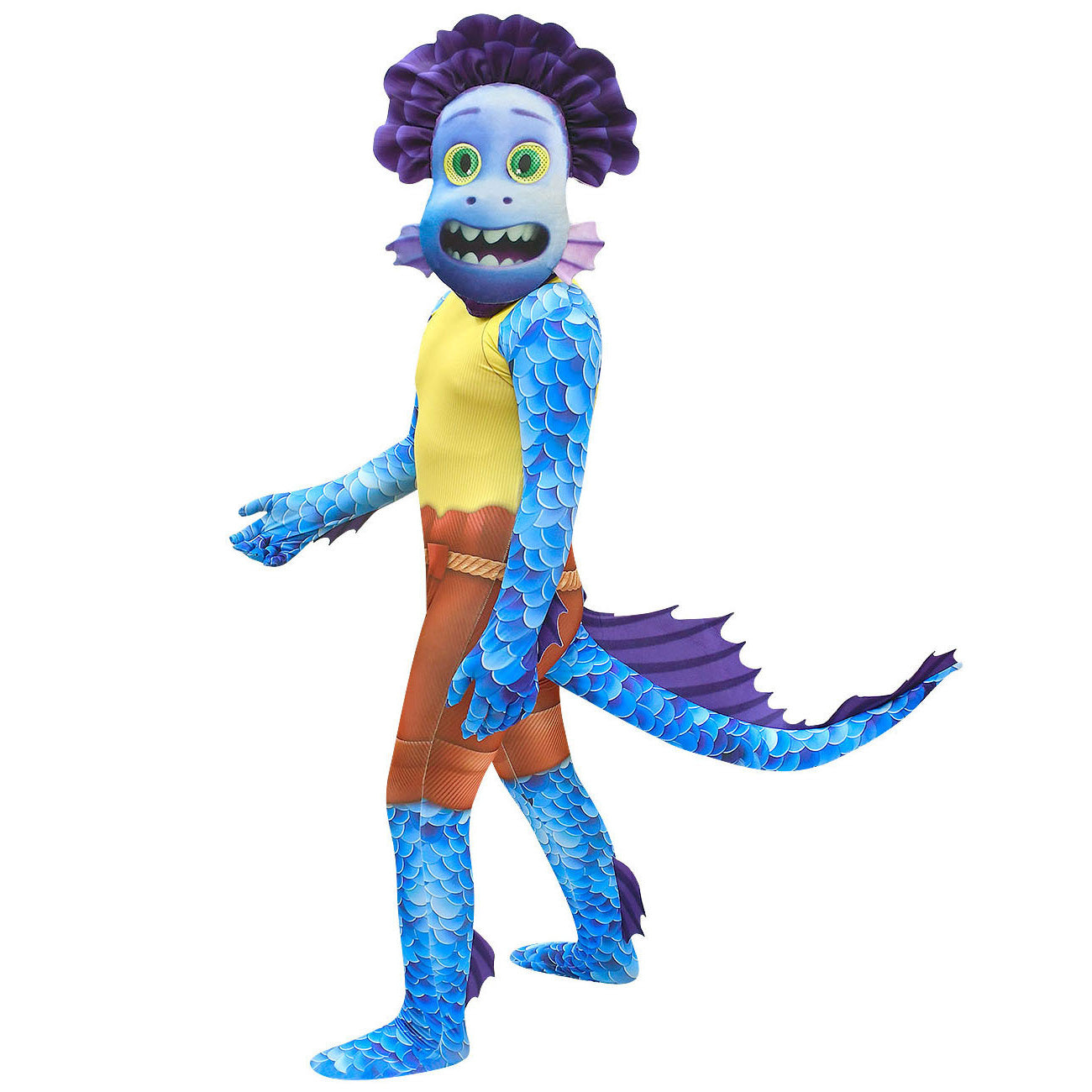 Kinder Halloween Kostüm Meeresmonster – Lustiges Cartoon Ganzkörperanzug für Jungen und Mädchen