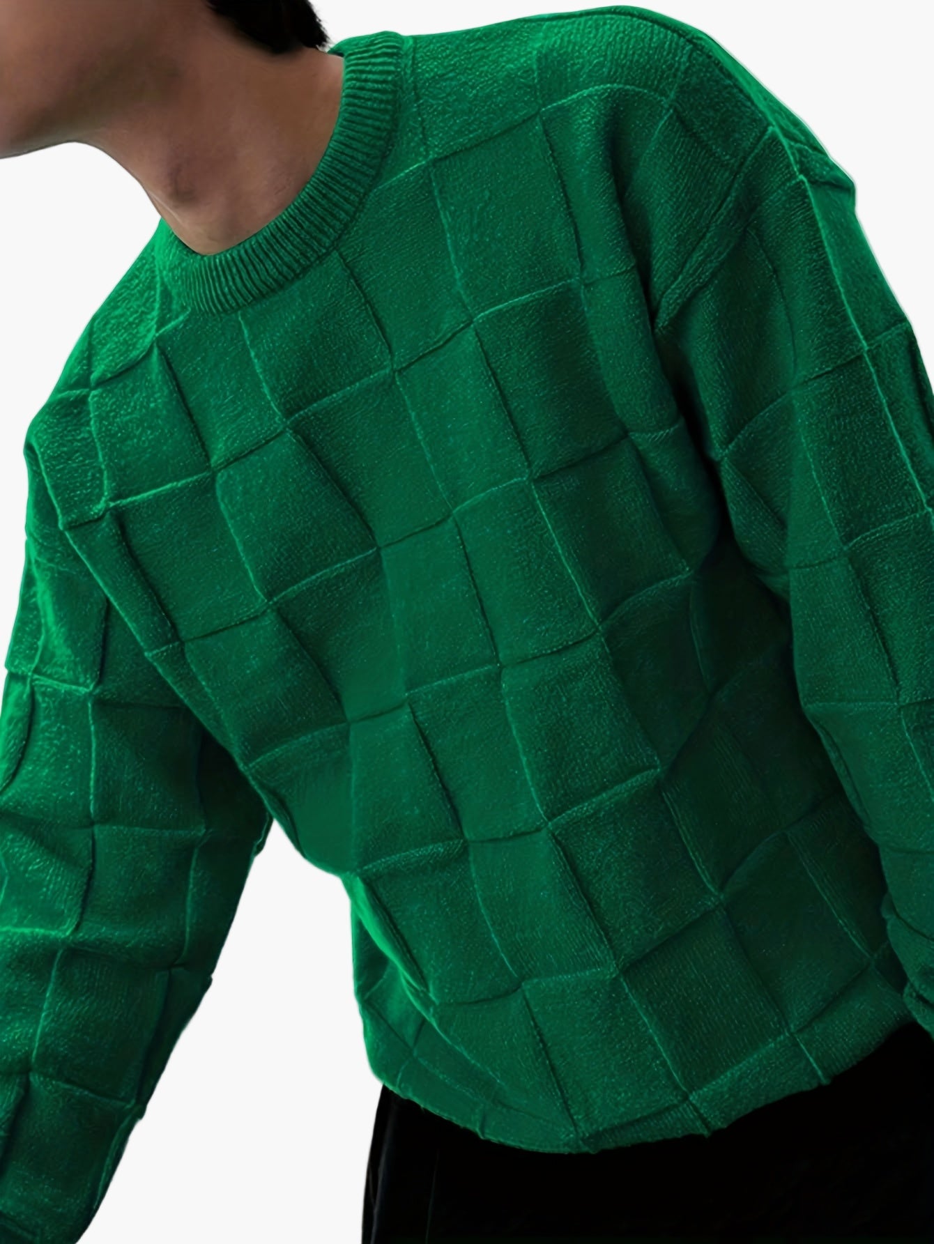 Herren Streetwear Pullover – Strukturierter Oversize Strickpullover für Herbst und Winter