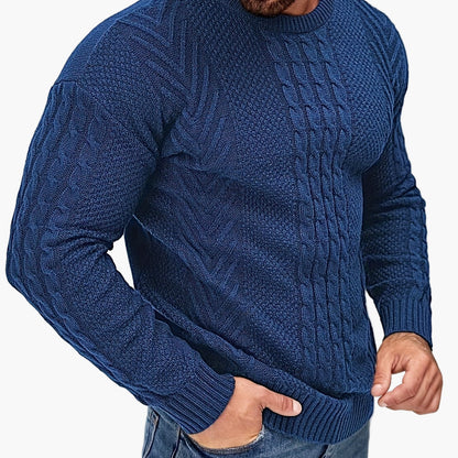 Herren Strickpullover Grobstrick Modern Casual Winterpullover