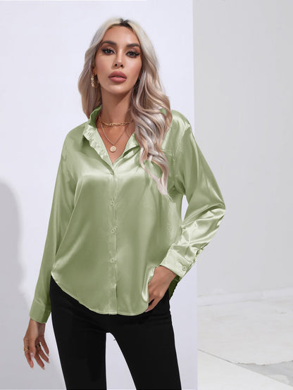 Pamela – Satin Hemd für Damen