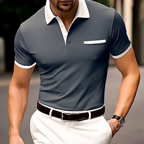 Ernest – Kurzärmliges Herren-Polohemd in Weiß