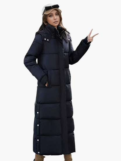 Damen Winter Steppmantel mit Kapuze, modisch und warm, ideal für kalte Tage
