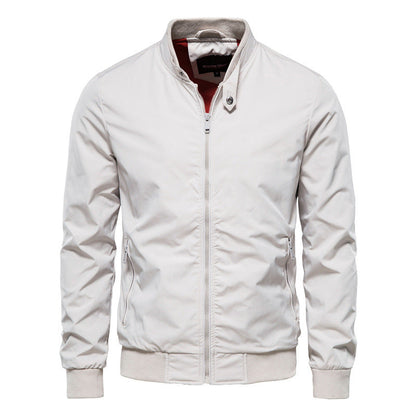 Leichte Herren Sommerjacke – Atmungsaktive Jacke für warme Tage mit Reißverschluss