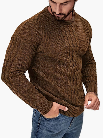 Herren Strickpullover Grobstrick Modern Casual Winterpullover
