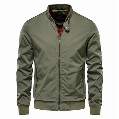 Leichte Herren Sommerjacke – Atmungsaktive Jacke für warme Tage mit Reißverschluss