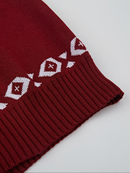 Herren Strickjacke mit Rentiermuster – Winterliche Casual Strickmode für Freizeit und Feste