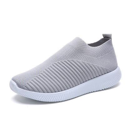 Tara – Plus Size Fly-Knit Socken Schuhe aus elastischem Stoff