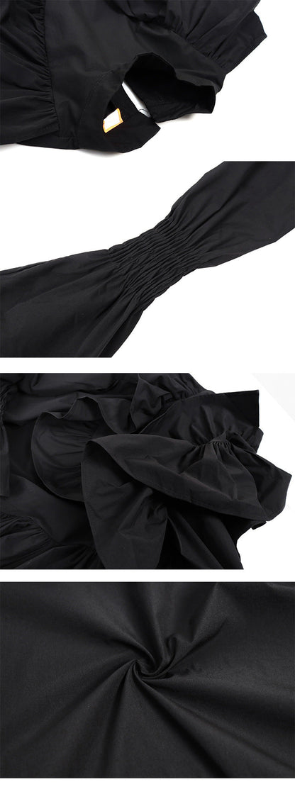 Sue – Dünnes Kleid mit unregelmäßiger Silhouette