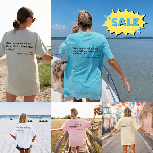 Carly – Damen T-Shirt mit Rundhalsausschnitt und Slogan