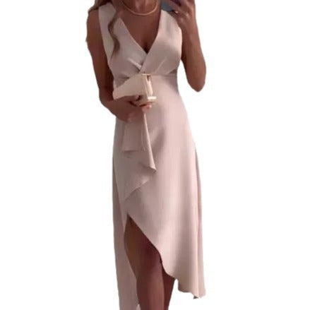 Damen Elegantes Asymmetrisches Abendkleid für Hochzeiten und besondere Anlässe