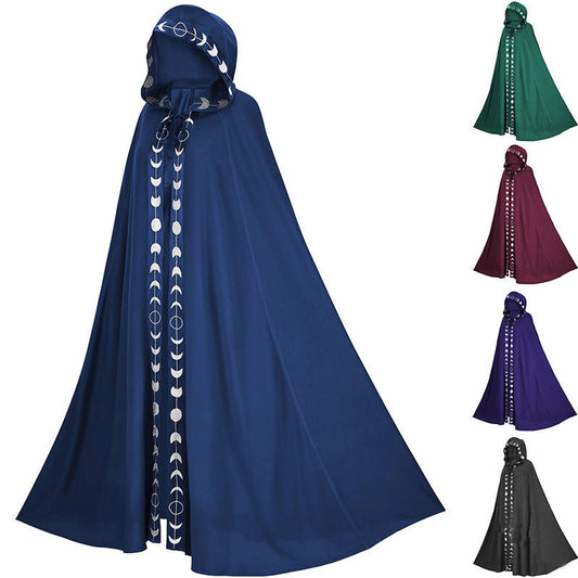 Halloween Umhang mit Kapuze für Erwachsene – Mystischer Cosplay Mantel Unisex für Party & Kostüm