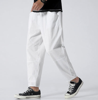 Herren Freizeit Haremshose Loose Fit Jogger – Bequeme Streetwear Hose für Alltag und Sport