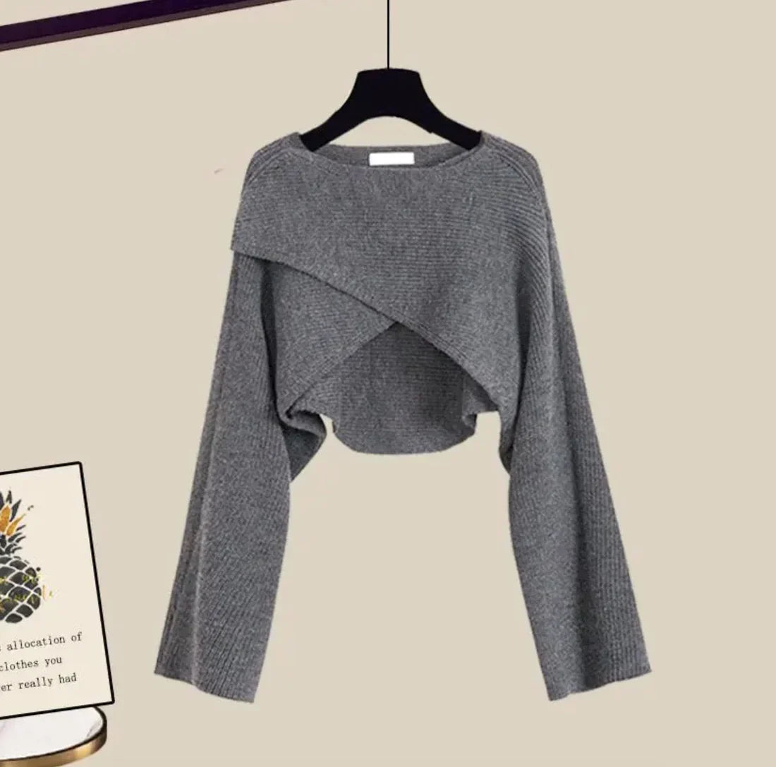Damen Dreiteiliges Langarm Set – Elegantes Freizeit-Outfit für Alltag & Büro
