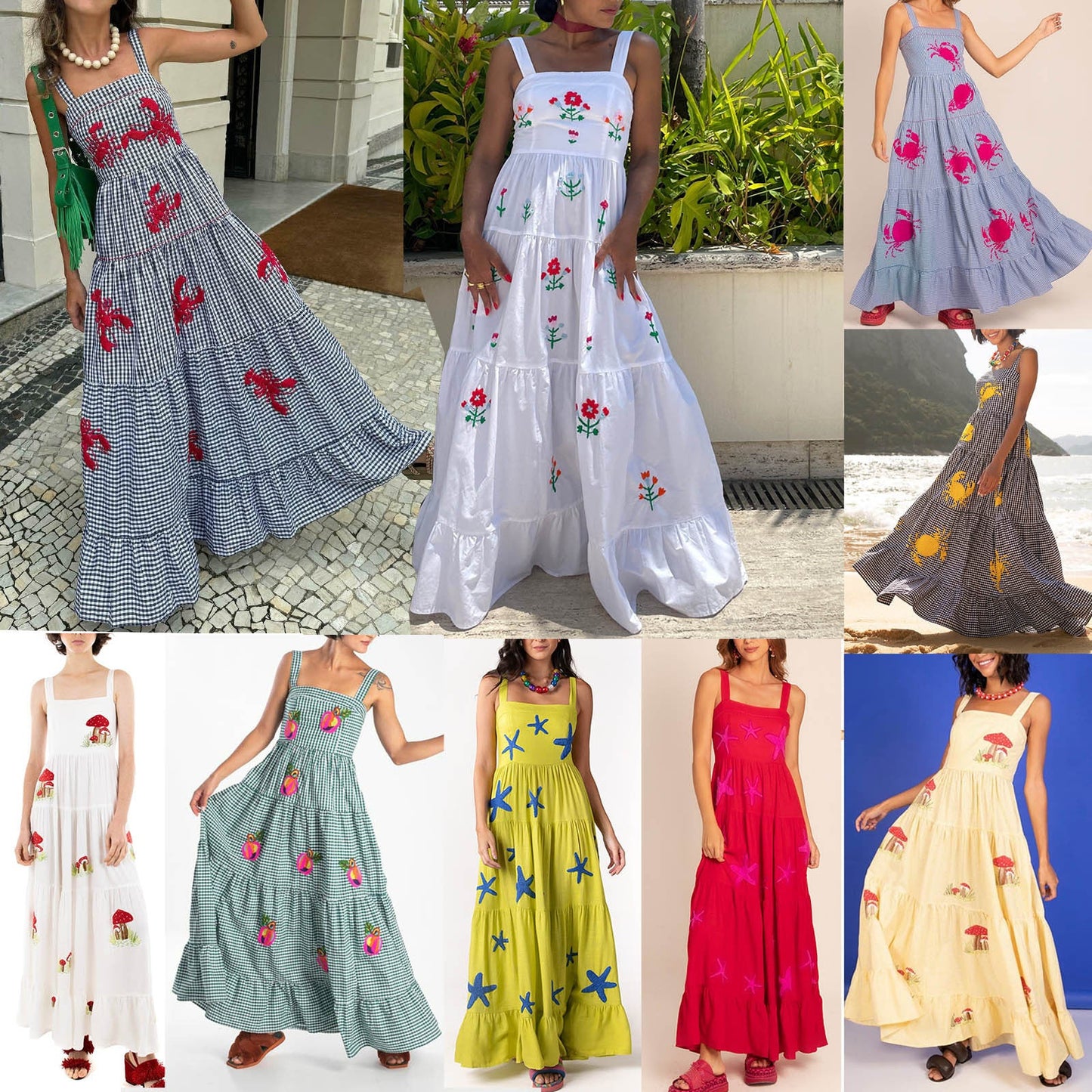 Kelly – Langes Strandkleid für Damen