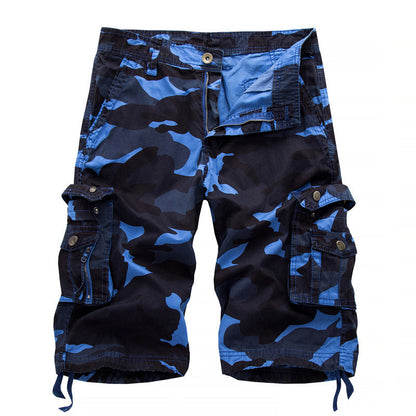Robin – Camo Bedruckte Knielange Cargo-Shorts