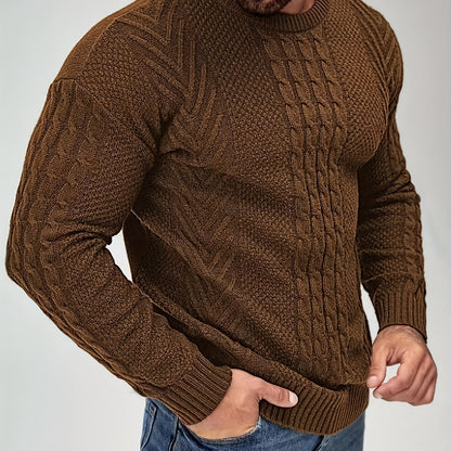 Herren Strickpullover Grobstrick Modern Casual Winterpullover